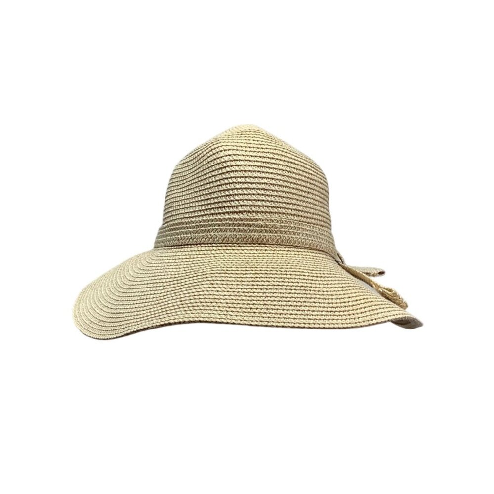 Magid Womens Straw Floppy Sun Sun Hat Neutral Beige Color